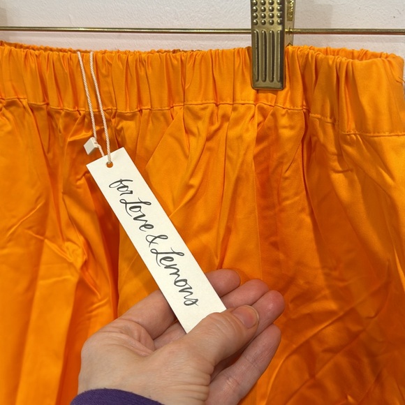 *NEW* 🍊 FOR LOVE & LEMONS CLEMENTINE MIDI POPLIN SKIRT SMALL - Picture 5 of 7